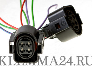 №266А Разъем четырехконтактный лампы головного света / колодки подключения галогеновых ламп для а/м Volkswagen